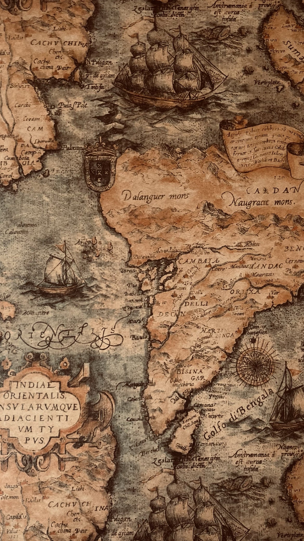 Close-up of The Vintage Gift Wrap with antique-style accents – unique gift packaging