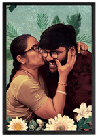 Unique illustrated portrait gift for friends or colleagues – Wishs India