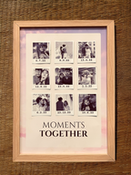 Aesthetic pop-up frame with love story timeline – personalized gift for him and her