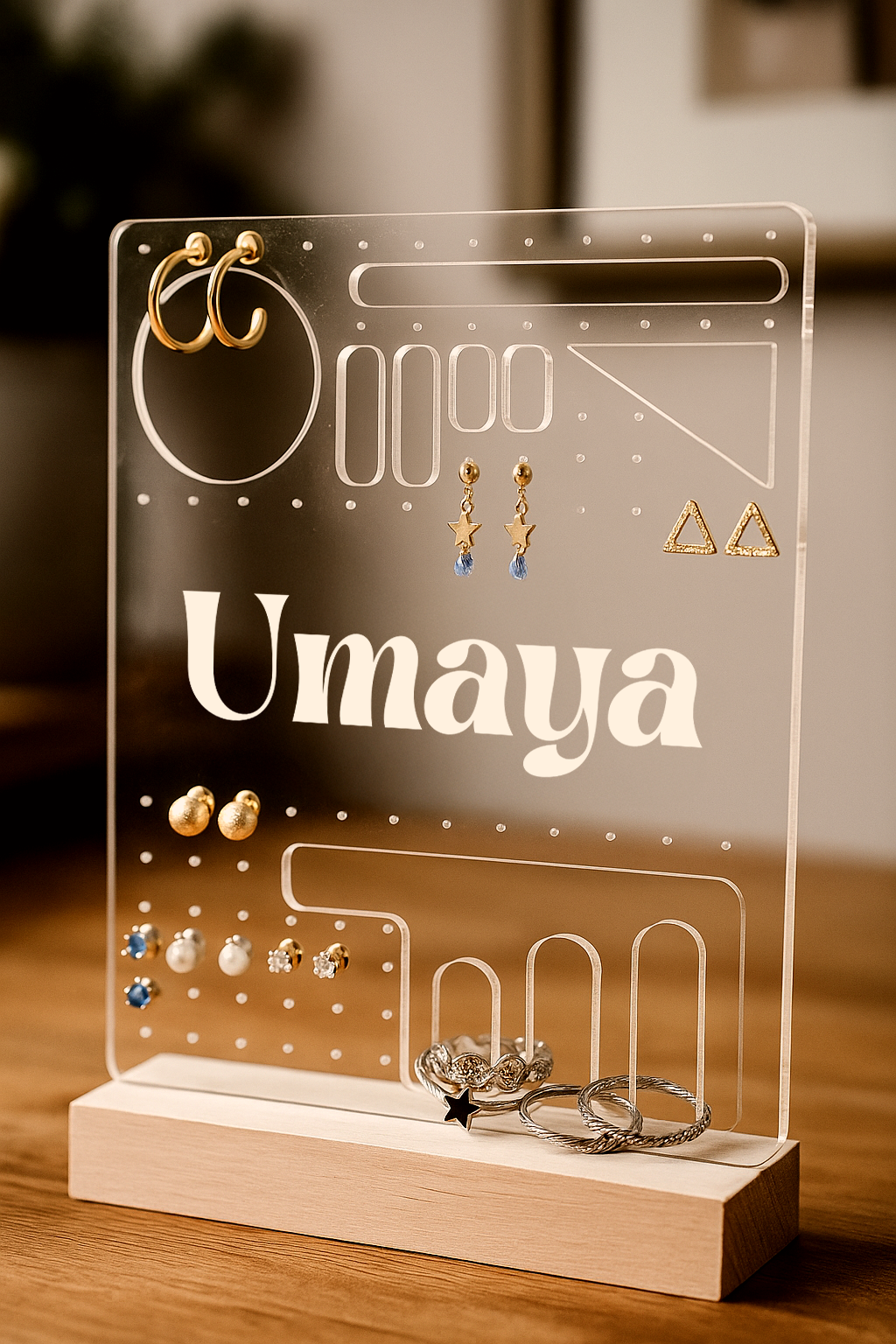 Multi-tier jewelry organizer stand – gift for her

