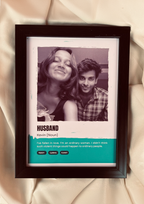 Re-Defined Frame with personalized definition for couples – anniversary present