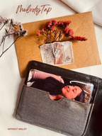 MelodyTap NFC wallet card with personalized photo and name – interactive gift