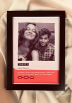 Re-Defined personalized frame with photo and custom noun definition – unique gift idea
