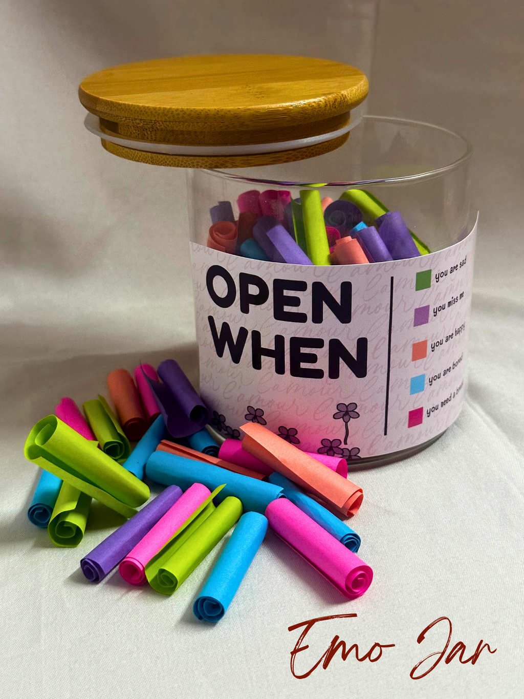 EMO JAR with five vibrant colors – personalized emotional support gift