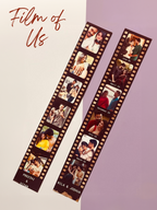 Personalized film strip featuring custom photos – unique anniversary gift for couples