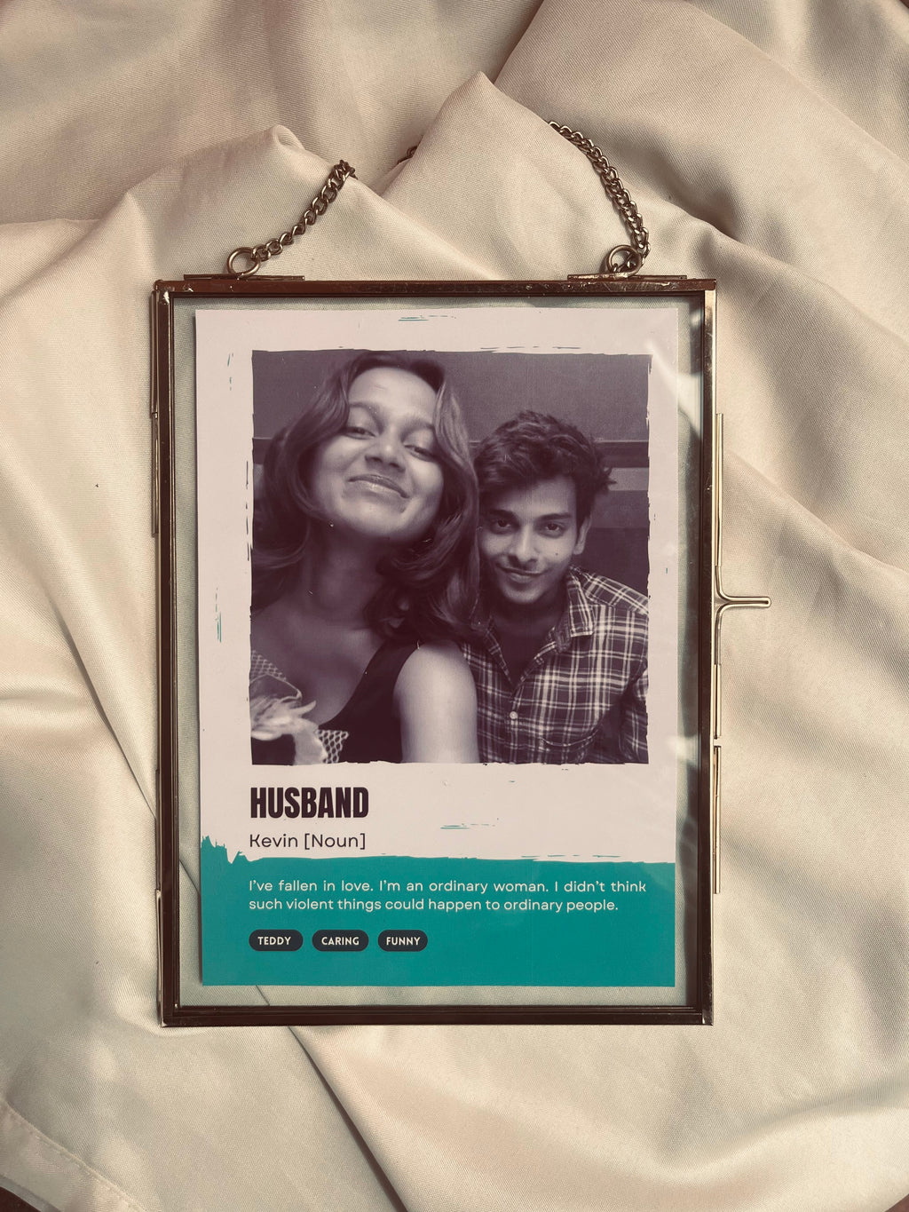 Re-Defined Metal Frame with custom photo and personalized noun definition – unique gift