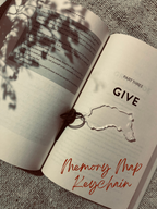 Personalized Memory Map Keychain with custom location – sentimental gift for couples