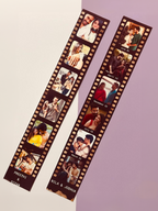 Elegant film strip with name engraving at the bottom – bespoke wedding keepsake