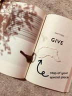 Close-up of acrylic map keychain – unique keepsake accessory from Wishs