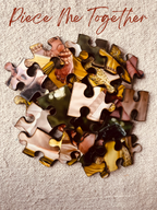 Custom photo puzzle partly assembled – interactive anniversary present