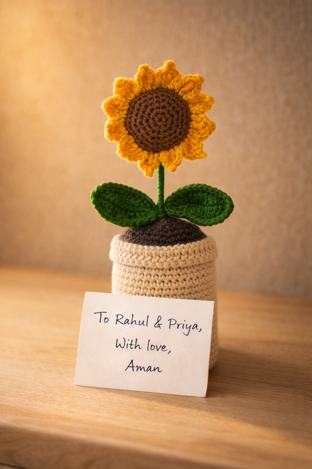 Forever Bloom Crochet Sunflower