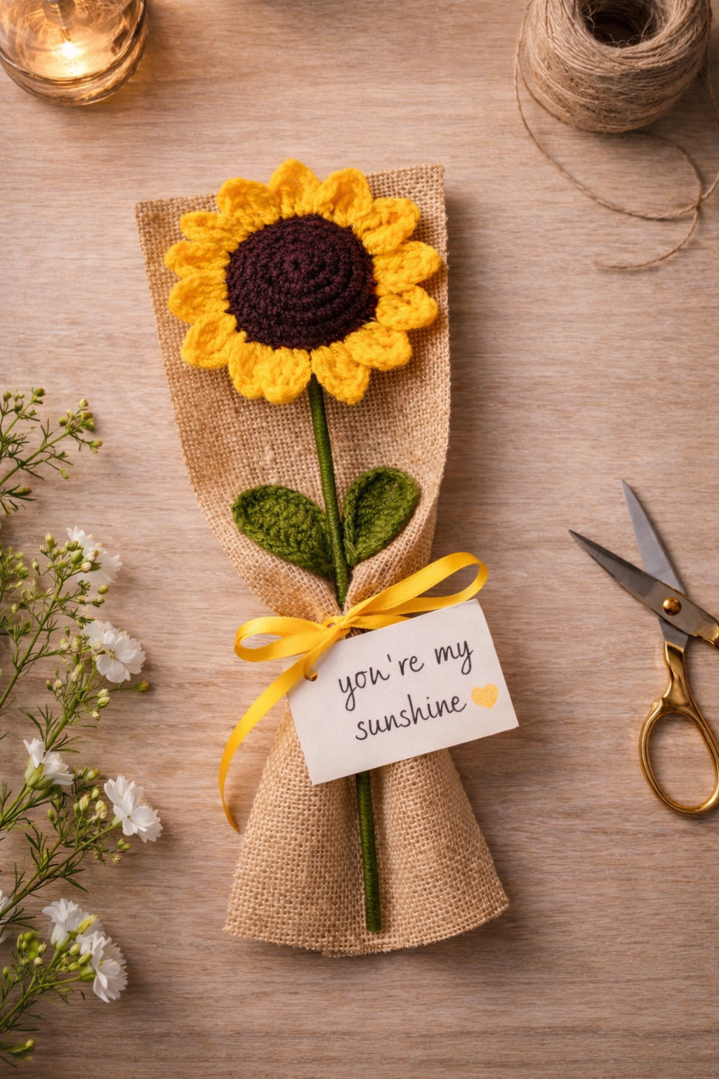 Sunflower Corchet  Bouquet
