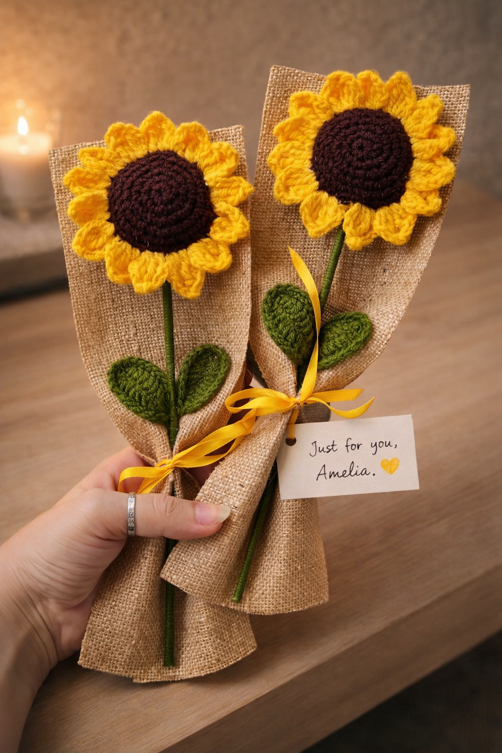Sunflower Corchet  Bouquet