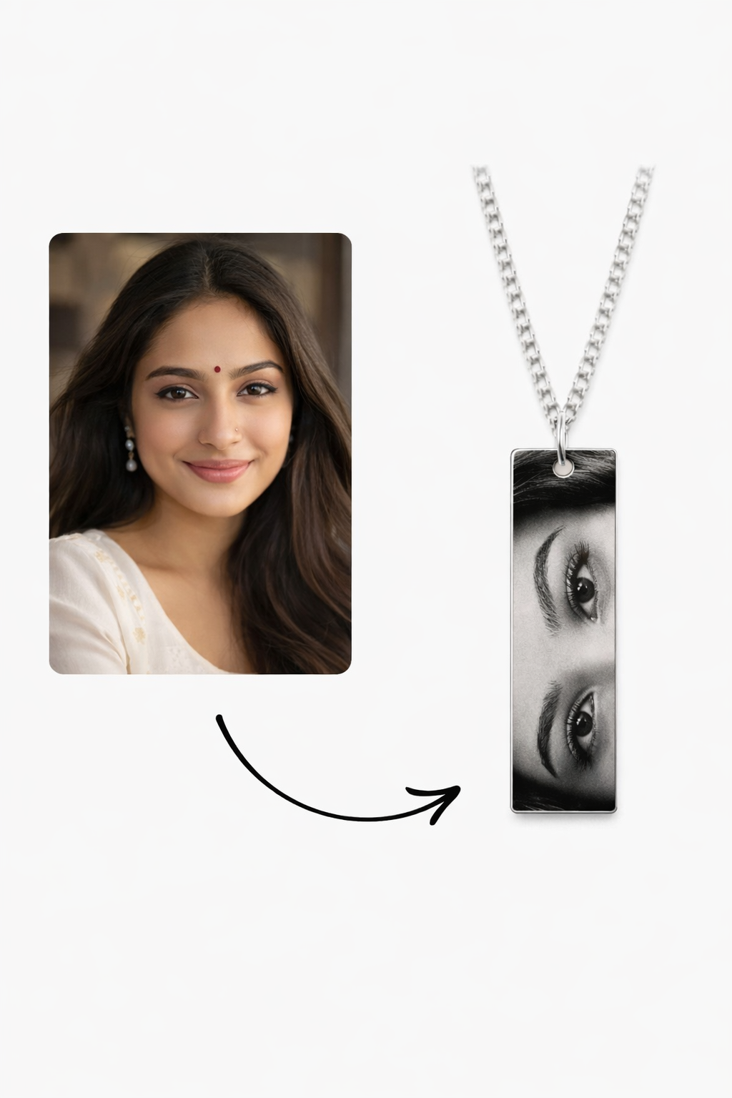Personalized Eye Necklace