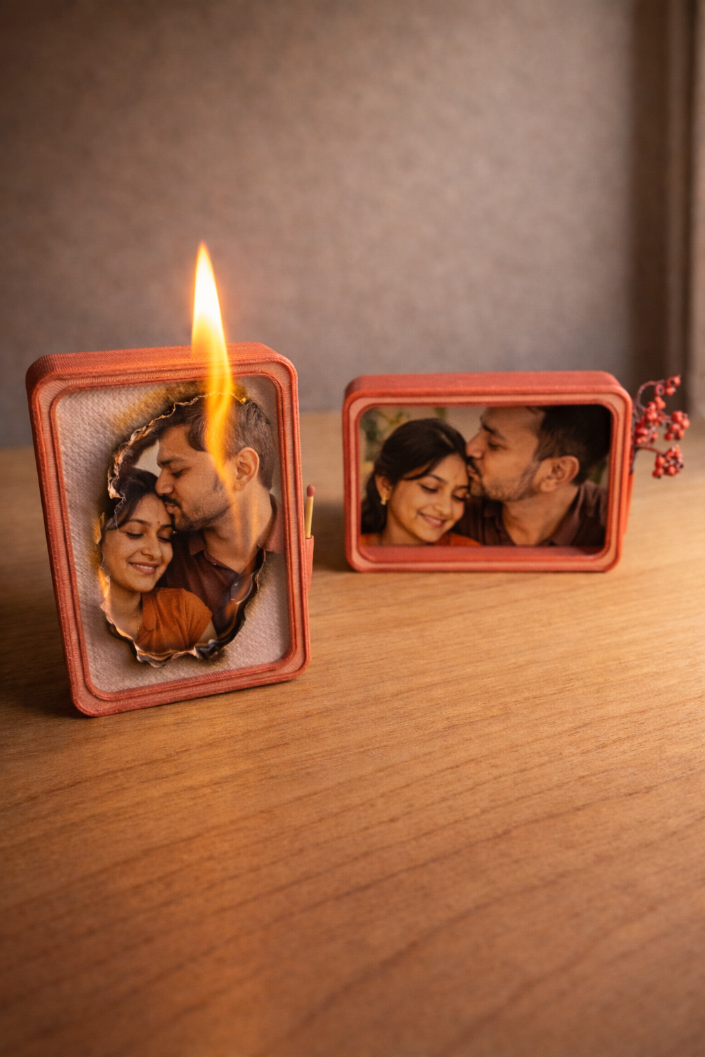 Flame Reveal Box – Burn to Reveal Photo Surprise