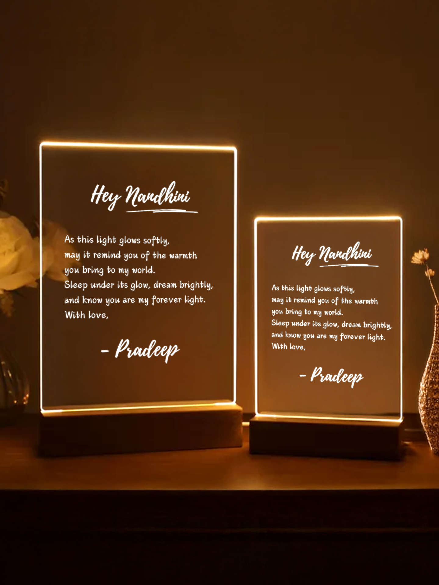 The Goodnight Letter Lamp