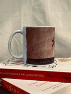 Elegant white mug with custom name and saying – best gift for colleagues