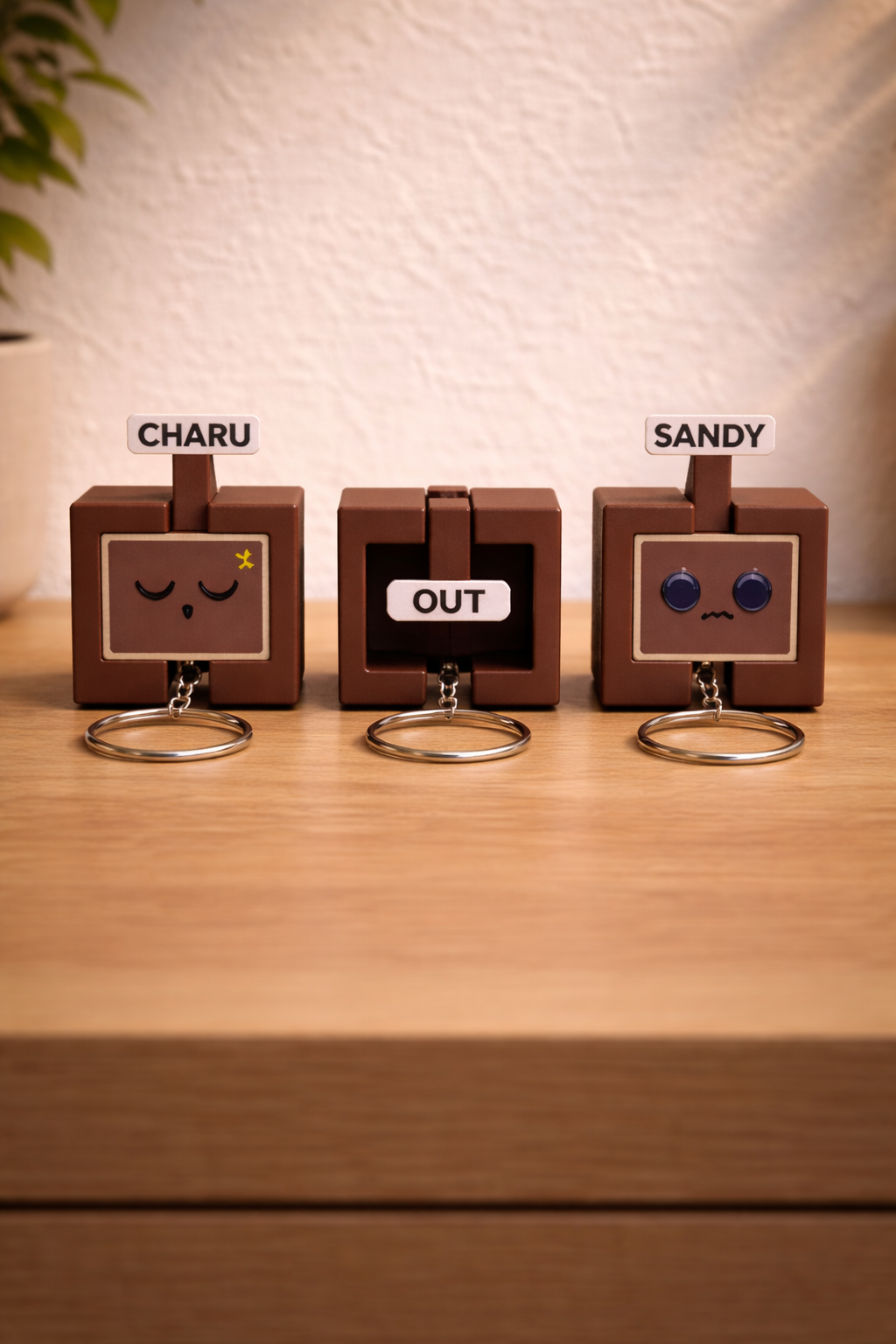 Personalised In–Out Key Holder for Couples