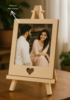 Wooden polaroid gift for anniversary

