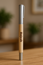 Personalized wooden pen with engraved name
