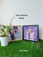Dual-sided photo frame gift