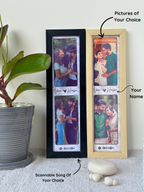 Personalized couple frame with Spotify song code
