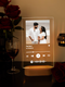 Personalized Spotify Lyrical Lamp with photo and song code – anniversary gift for couples
