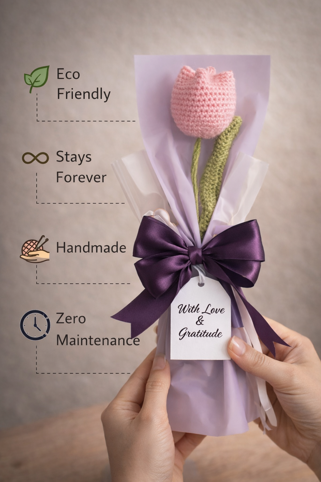 Everlasting Tulip Corchet Bouquet