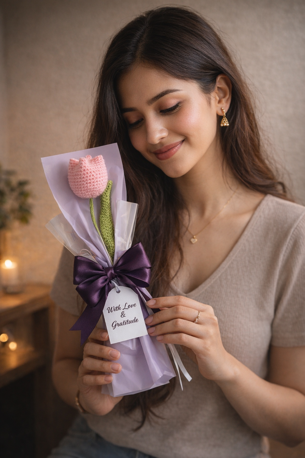 Everlasting Tulip Corchet Bouquet