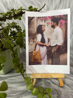 Custom polaroid-style prints with couple’s photos – anniversary keepsake