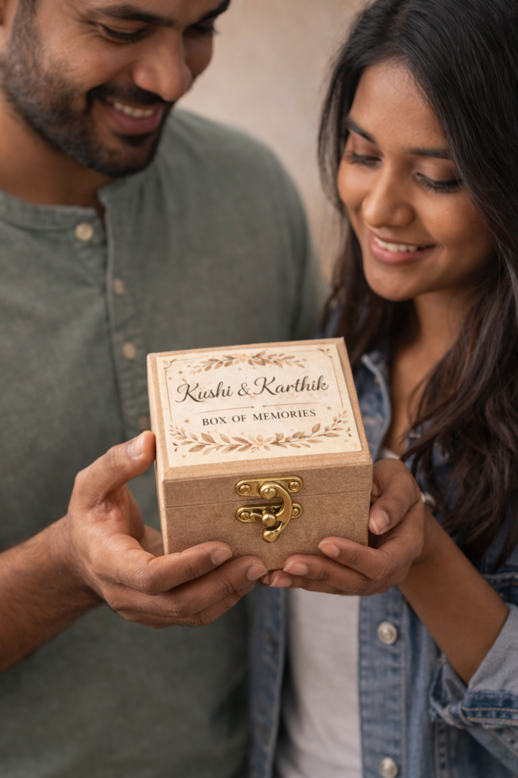 Personalized Mini Photo Album Box