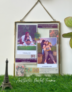Aesthetic metal frame with personalized photos and quotes – Wishs