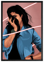 Hand-drawn family digital portrait for custom gifting by Wishs