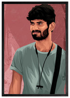 Personalized couple portrait gift with aesthetic wall art – unique anniversary idea