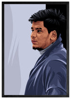 Personalized couple portrait gift with aesthetic wall art – unique anniversary idea