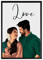 Unique illustrated portrait gift for friends or colleagues – Wishs India