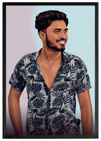 Unique illustrated portrait gift for friends or colleagues – Wishs India