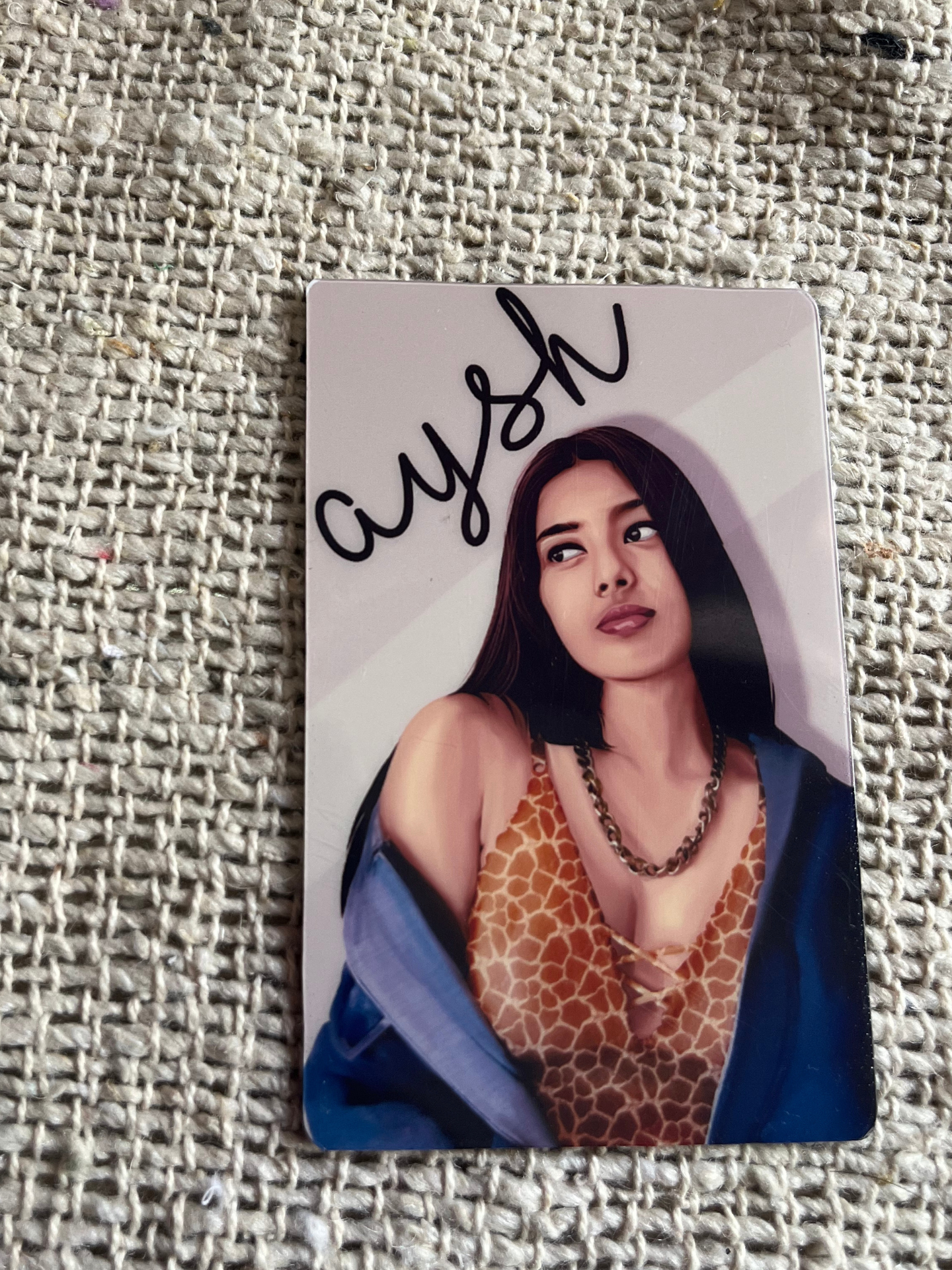 Spotify Portrait Wallet Card with custom photo and song code – unique couple gift